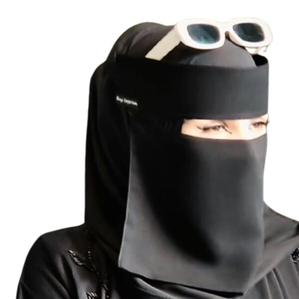 Saudi Niqab with Label and stone