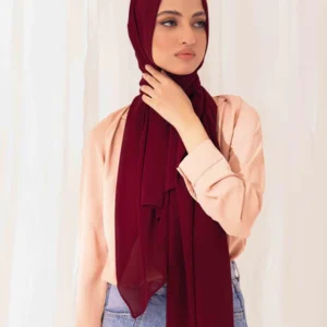 Chiffon Bubble - Maroon